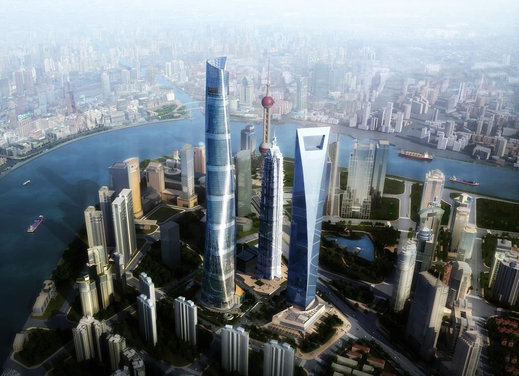 中国第一高楼上海中心大厦投用 媲美迪拜塔